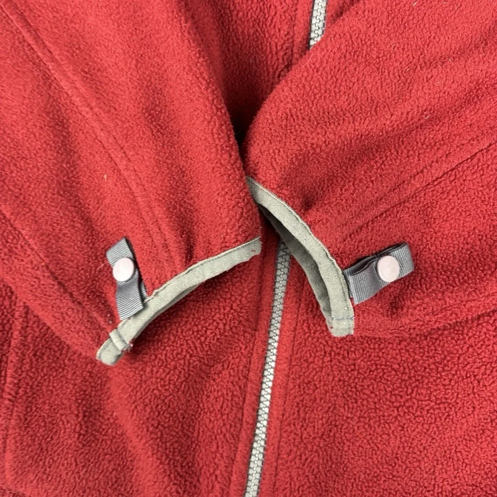 The North Face Jacket Mens Xl Polartec‎ Fleece Red Full Zip Outdoor Coat Casual